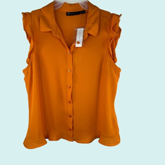 New York & Company Tops - Women's Ruffle Top Size: L